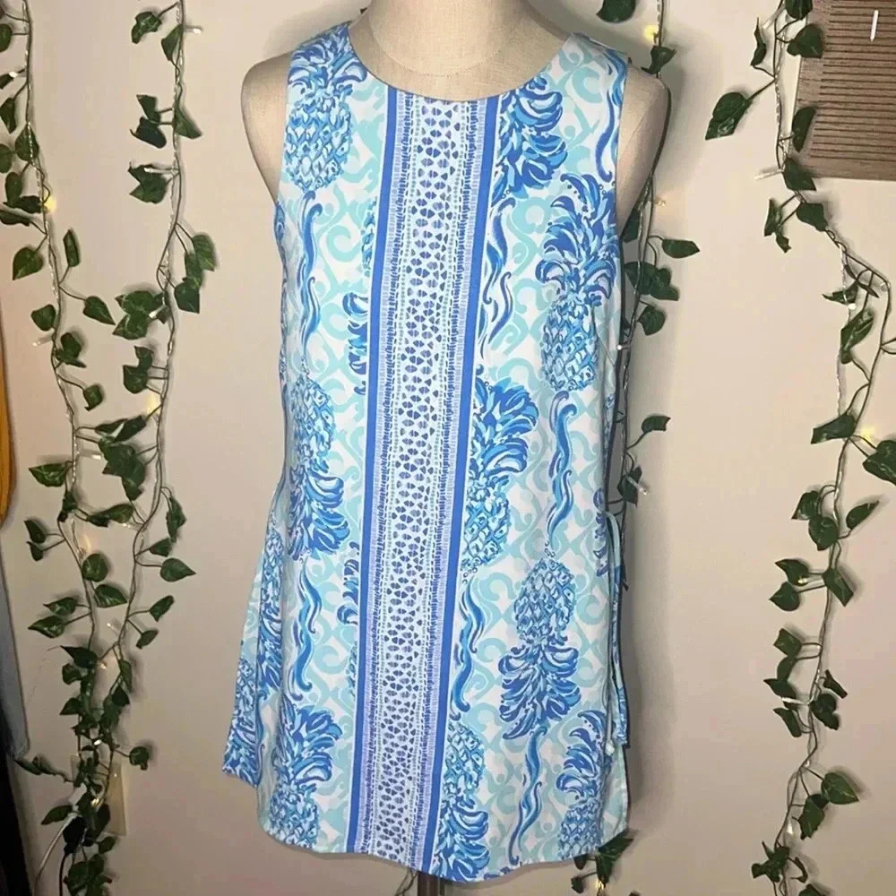 Lilly Pulitzer Donna Romper Bennet Blue - Picture 2 of 8